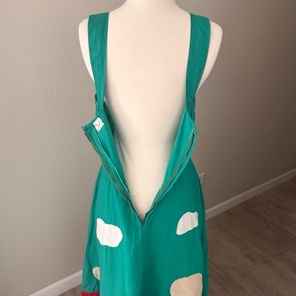 ONE OF A KIND! Patchwork Quilted Bottom Jumper Dress - Picture 7 of 13